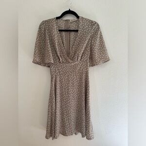 Polka Dot Low Cut Dress
